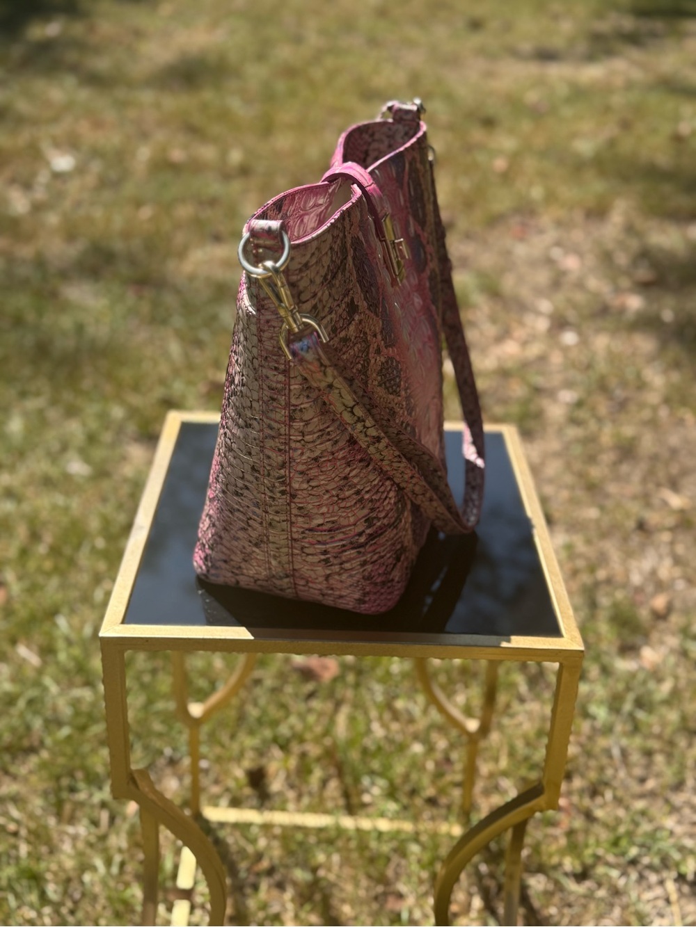 Brahmin Shira- Pink Cobra Ombré - Picture 3 of 6